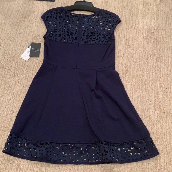 NWT Lauren navy laser cutout dress 10p - Picture 6 of 7